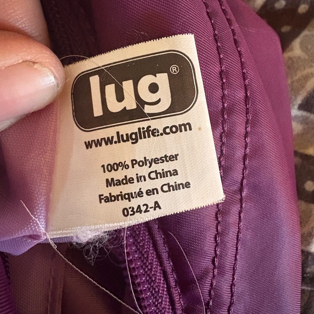Lug Purple Quilted Shoulder Bag with Adjustable Straps - Picture 4 of 9